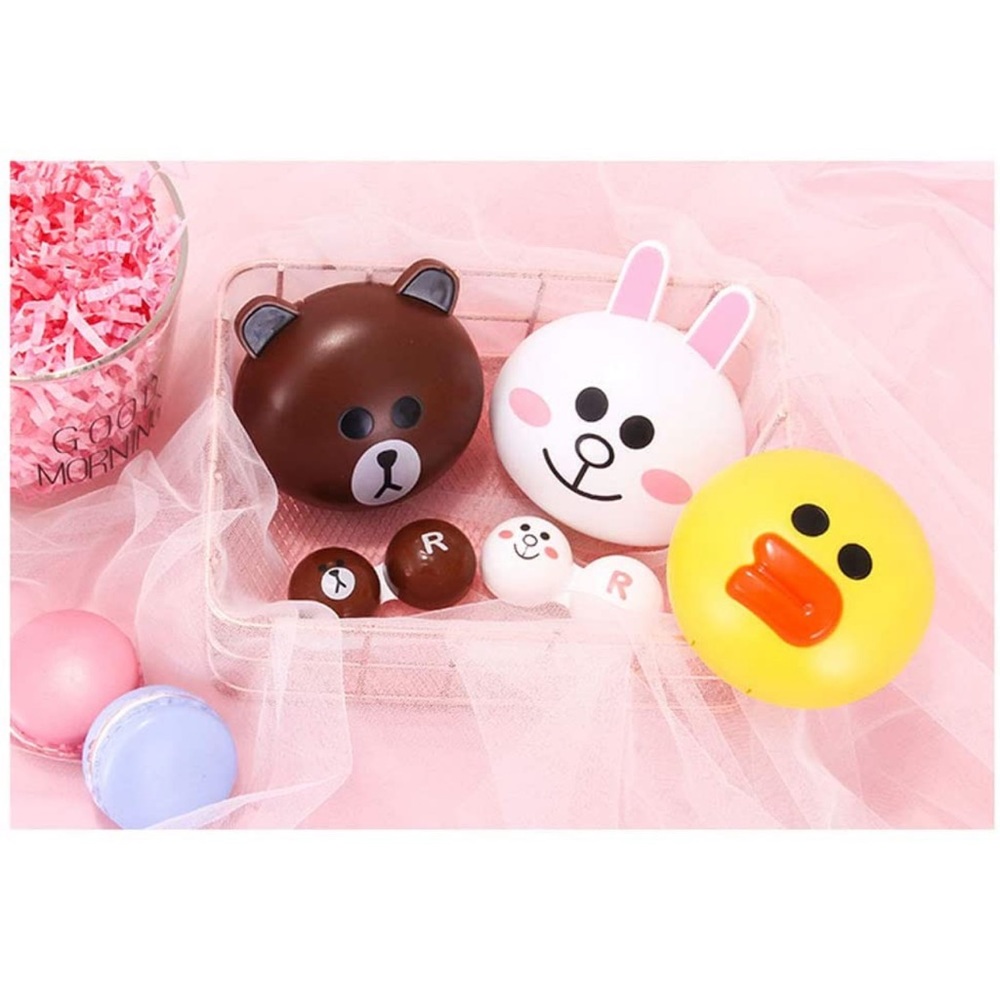 LINE Friends Style Contact Lense Travel Case - Sally the Duck - Picture 10 of 10